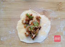 Illustration of making mini pan-fried buns (rice and meat filling) 13