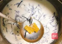 Illustration of how to make sago milk tea☕️9