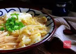 Cabbage and eggs Illustration of how to make soup noodles 11