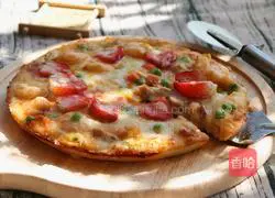 Illustration of how to make shrimp and strawberry pizza 10