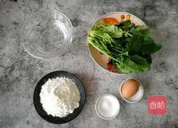 Spinach egg pancake recipe 1