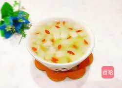 Illustration of how to make wolfberry melon 1