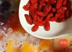 Illustration of how to make fermented taro balls and papaya 15