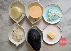 Illustration of how to make milky multi-grain porridge 1