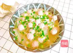 Winter Melon and Meatball Soup Recipe Illustration 17