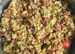 Illustration of making buns with kidney bean filling 6