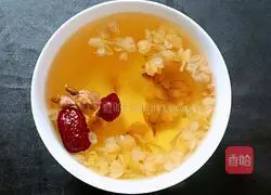 Illustration of making red date, rose and jasmine tea 8