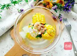 Illustration of how to make sea rice and winter melon soup 7