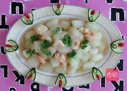 Winter Melon and Shrimp Recipe Illustration 6