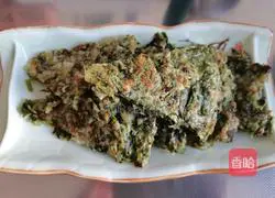 Illustration of how to make celery leaf pancakes 14