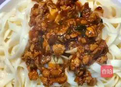 Illustration of the family version of fried noodles 9