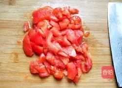 Illustration of how to make light tomato sauce, mushroom and tofu soup in summer 3