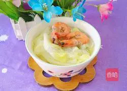 Illustration of how to make cabbage and shrimp soup 12