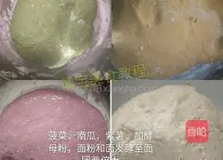 How to make Hydrangea Steamed Buns 3