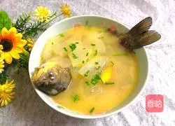 Illustration of how to make crucian carp and winter melon soup 15