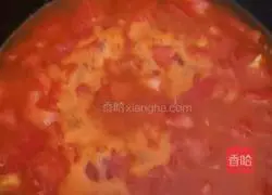 Illustration of making homemade tomato tofu noodles 2
