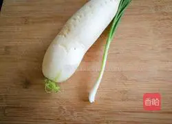 Illustration of how to make cold shredded radish 2