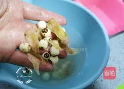 Lotus seed, lily and red bean soup recipe 5