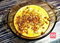 # steamed vegetables# Illustration of walnut steamed egg custard 14