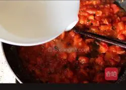 Illustration of how to make egg and tomato cold noodles 12