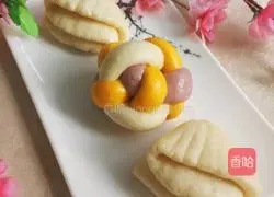 Lotus leaf steamed buns recipe 11
