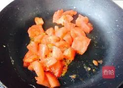 Illustration of how to make tomato and egg noodles 14