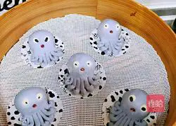 Illustration of how to make octopus bean paste buns 16