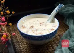 Illustration of how to make peach gum stewed milk 12