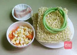 Illustration of how to make simple noodles 1
