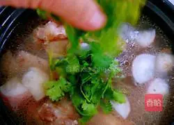 Illustration of how to make radish stick bone soup#light food and reduce fat#20