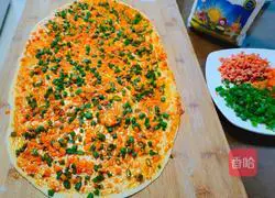 Illustration of how to make BBQ flavored flower rolls 11