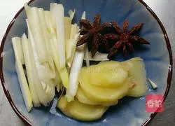 Illustration of chicken stewed with mushrooms 3