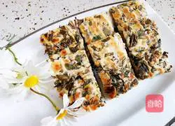 Illustration of how to make fragrant purslane vegetable cake 13