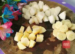Apple Banana Rock Sugar Snow Pear Illustration of how to do it 2
