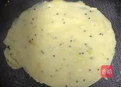 Milk sesame pancake recipe 4