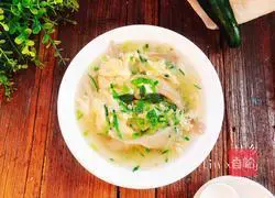 Cucumber and Mushroom Soup Recipe Illustration 13