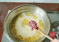 Corn Lean Meat and Egg Drops Illustration of how to make soup 5