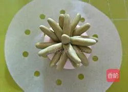 Illustration of how to make succulent-shaped steamed buns 24