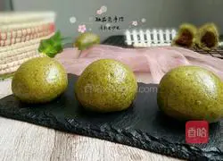 Illustration of how to make fresh bean paste buns 17