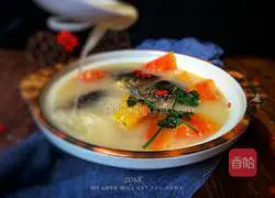 Illustration of how to make papaya fish soup 14