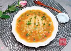 Tomato Enoki Mushroom Soup Recipe Illustration 16