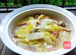 Lunch Meat, Tofu and Cabbage Soup Recipe Illustration 6