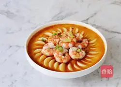 Illustration of how to make steamed shrimps with eggs and tofu 14