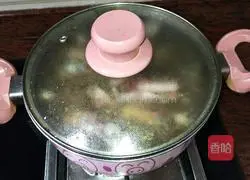 Illustration of how to make bone octopus soup 9