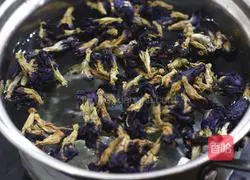 Illustration of how to make a beautiful butterfly pea flower drink 2