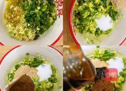  Illustration of how to make three-color dumplings stuffed with pork and radish 4