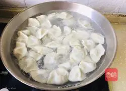 Illustration of how to make big meat dumplings with chives and sprouts 15