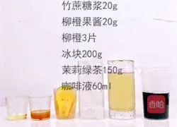 Illustration of how to make fresh orange fruit coffee 1