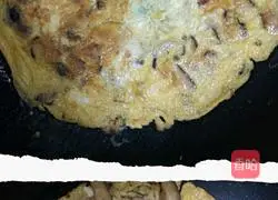 Illustration of how to make fried eggs with mushrooms 5