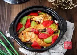 Illustration of braised fish fillets 12